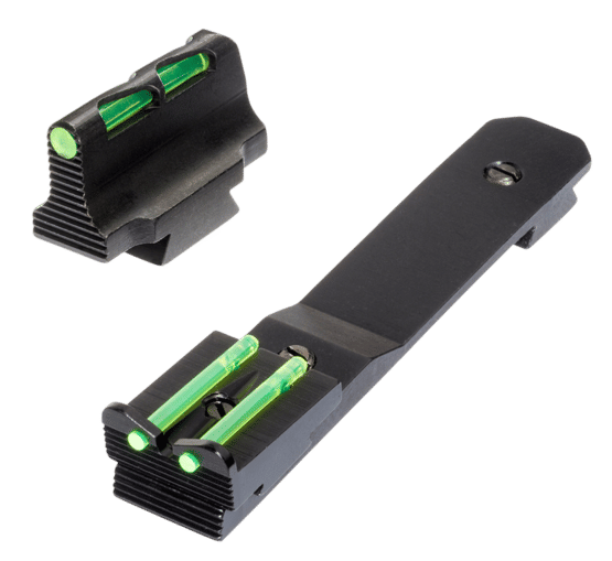 LiteWave interchangeable LitePipe front and rear sight set for Henry rifles.